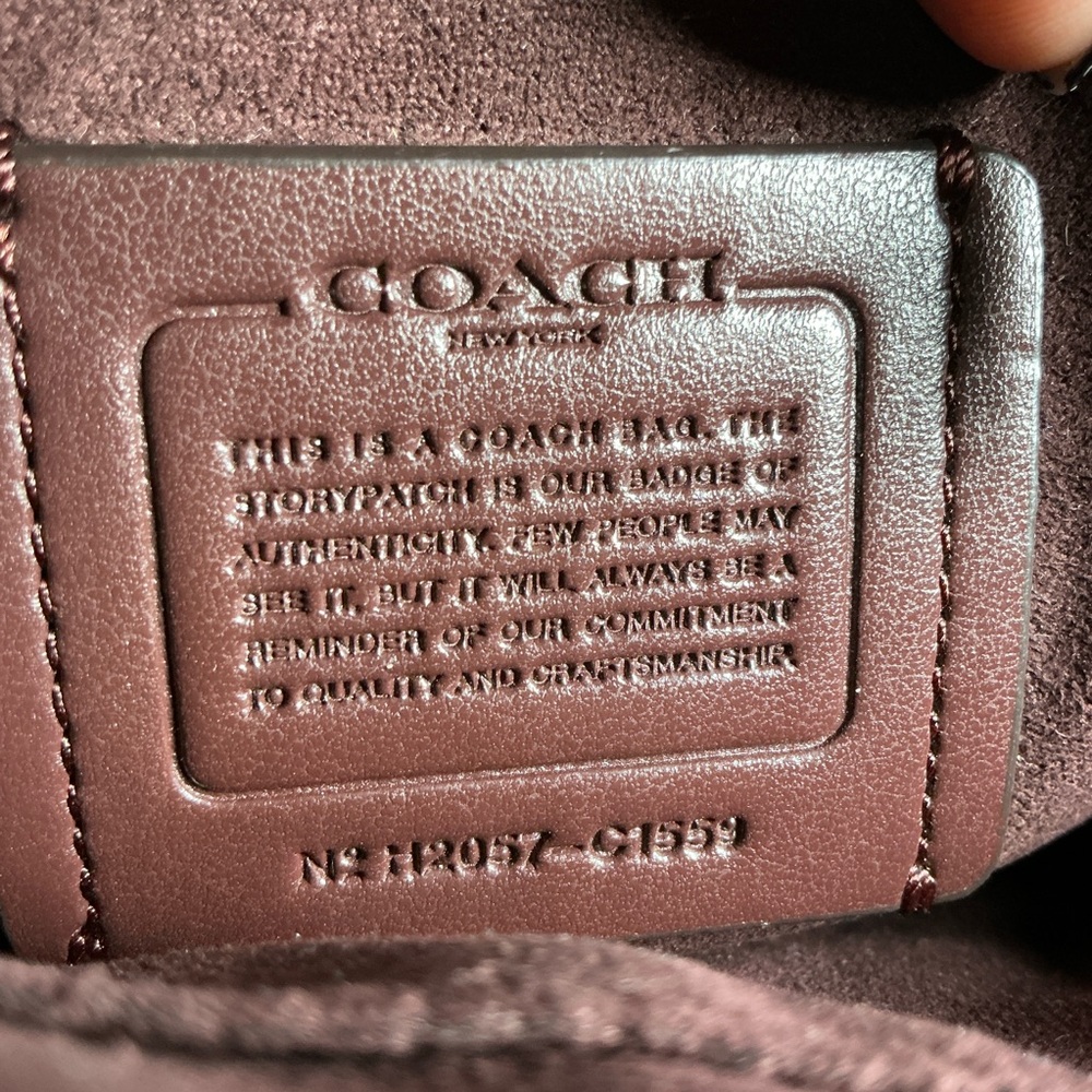 Coach Marlie Suede Emerald‎ Hunter Green Satchel Hand Shoulder Crossbody Bag - Picture 12 of 15